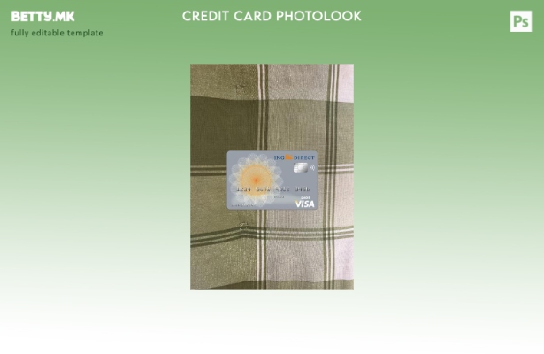 модерен стил Австралија Инг директна банкарска виза картичка photolook пред шабл